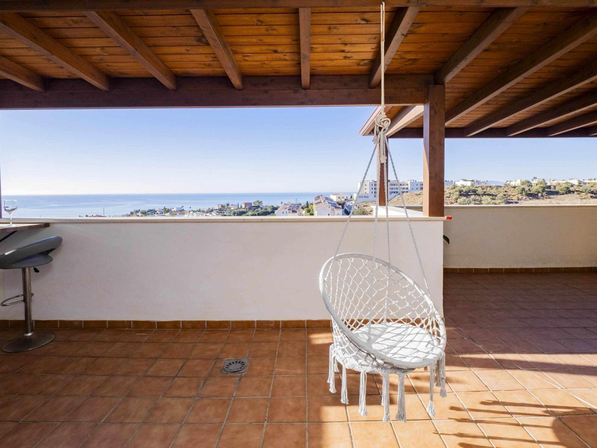 Atico Con Vistas Al Mar Piscina Y Parking Málaga Exterior foto